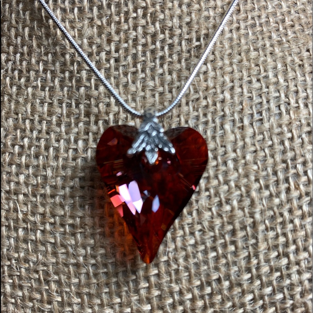 Handmade Swarovski Crystal “Wild Heart” Necklace